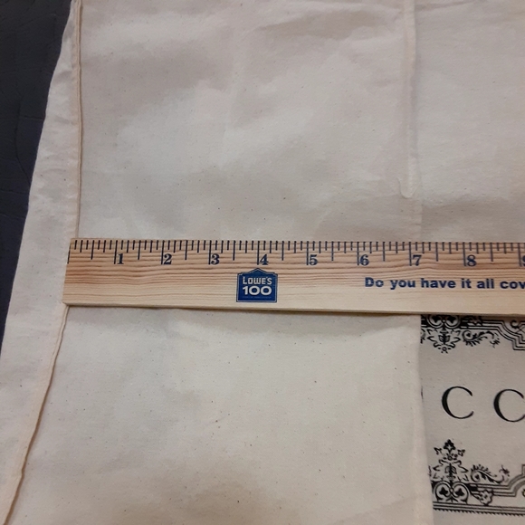 GUCCI Cotton Signature Drawstring Bag Protector - Picture 8 of 11